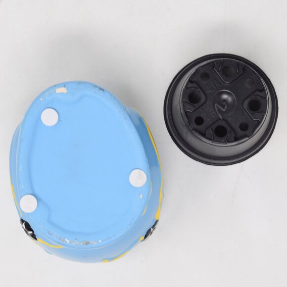 Sugar Skull Planter Dia De Los Muertos Succulent Pot Small Blue Insert Halloween - Picture 6 of 10